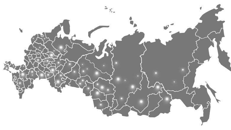 Карта покрытия АЗС ЛУКОЙЛ