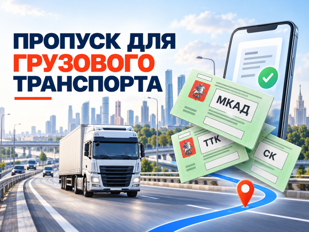 Пропуск на МКАД, ТТК и СК для грузовиков